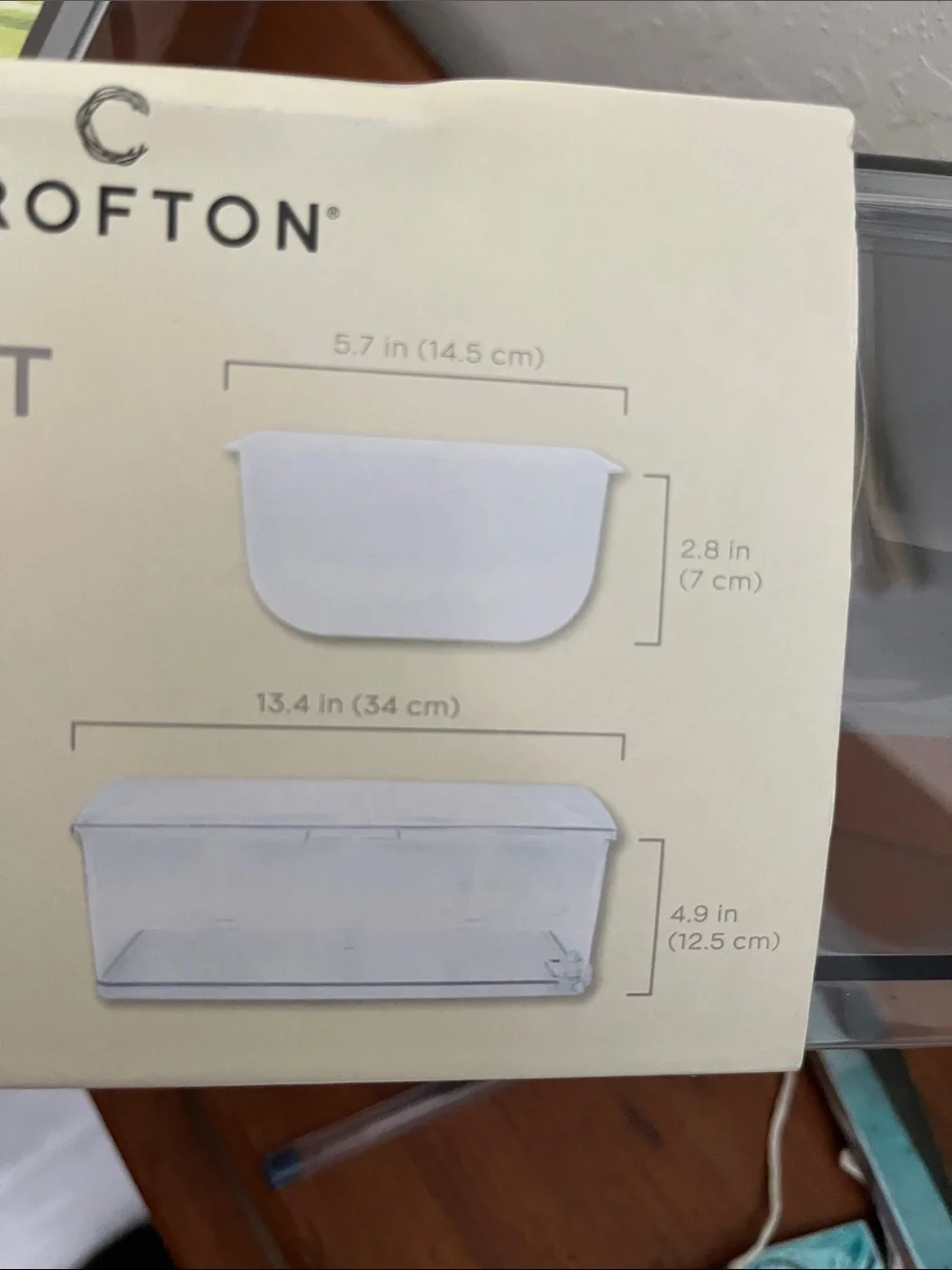 Croton Clear Condiment Caddy Tray  with 4 Removable Trays